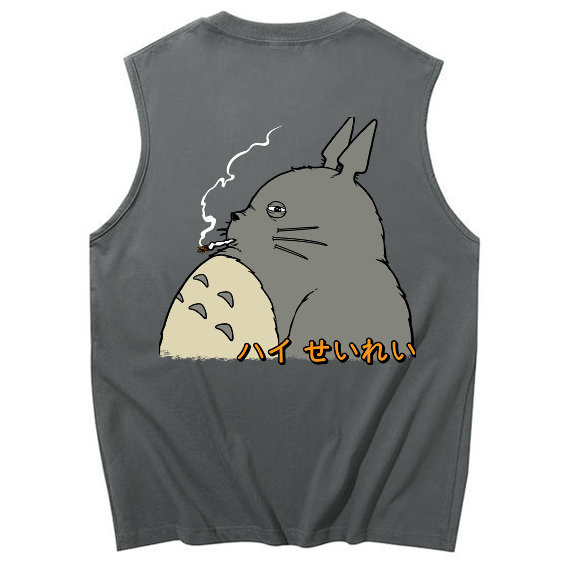 （画像用） となりのトトロ 草壁メイ 草壁サツキ My Neighbor Totoro Satsuki Kusakabe Mei Kusakabe コットン100％タンクトップ（背面プリント）